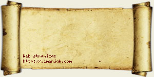 Jovana Balašević vizit kartica